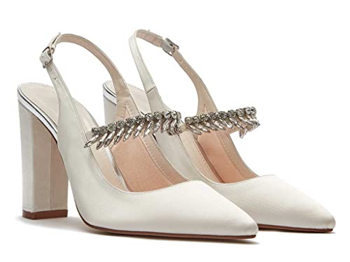 Freya Escarpins Rainbow Club en satin finitions haute couture