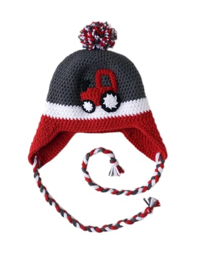 Tractor Hat for Babies and Toddlers, red Tractor