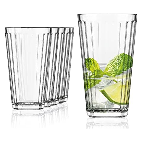 SAHM Vasos de Agua - Juego de Vasos Cristal de 410ml - 6 Unidades Cover