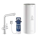 GROHE Red Duo - Armatur und Boiler (5-Phasen-Filter, Einlochmontage, Schwenkbereich 150°), chrom, 30325001