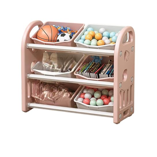 Amazon.co.jp: 子ども用シェルフ書類棚 収納ラックおもちゃ箱 おもちゃ