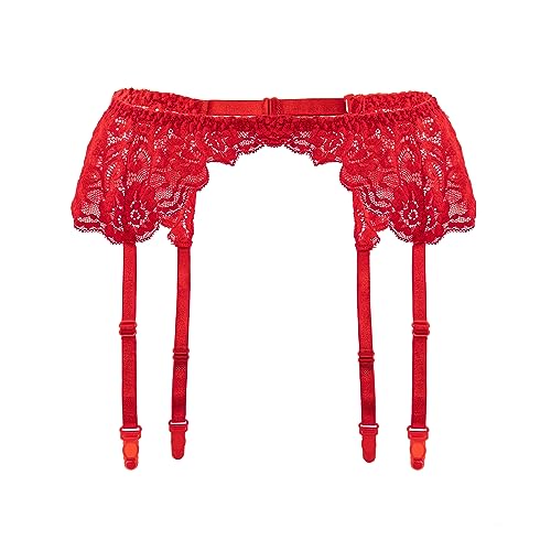 Image of Lidogirl Women's Lace Nights Garter Belt with Stockings Sheers