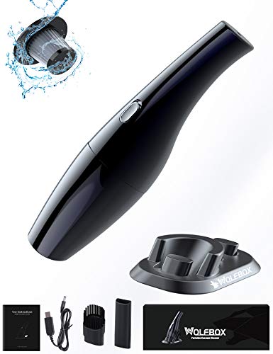 Handheld Vacuum, Portable Cordless Car/Home/Office Vacuum Cleaner, Hand held Mini Vacuum Lightweight Rechargeable