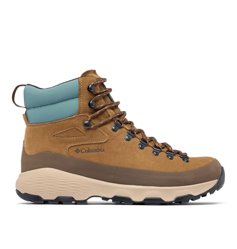 Columbia Men's Newton Alpine PT Waterproof Hiking Boot, Light Brown/Metal, 10
