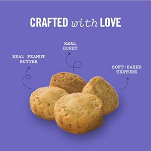 Three Dog Bakery Peanut Butter & Honey Bites - Dog Treats, Dog & Puppy Training Treats, Dog Biscuits, Mess-Free Snacks for Dogs, Human-Inspired Dog Treats Three Dog Bakery Peanut Butter Honey Bites Dog Treats Dog Puppy Training Treats Dog Biscuits Mess Free Snacks for Dogs Human Inspired Dog Treats