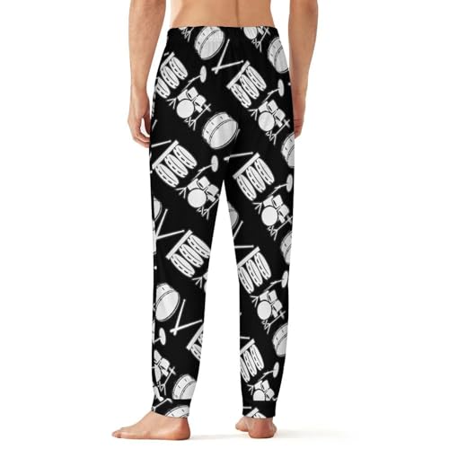 Love Drum Pajama Pants for Men Print Lounge Pjs Bottom Pants Lightweight Sleep Pants3