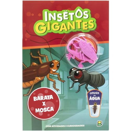 Insetos Gigantes – Livro de Atividades: Barata VS Mosca: