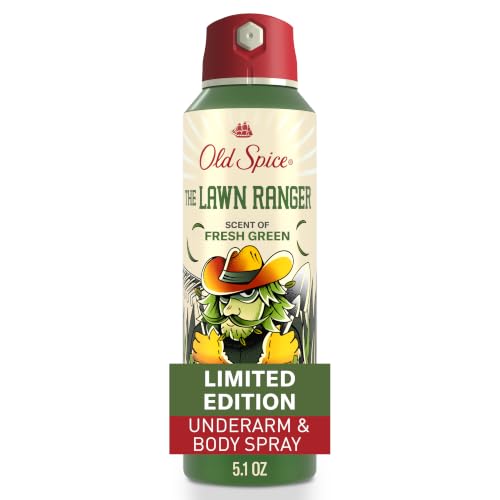 Image of Old Spice Aluminum Free Body Spray for Men, Summerdudes, 24 /7 Odor Control, 24 /7 Sunny Freshness & Long Lasting Scent, Limited Edition, Lawn Ranger with Fresh Green Scent, 5.1 oz