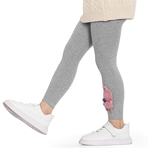 BOOPH 3 Pack Girls Legging Pants Footless Knit Baby Toddler Tights 1-8 Year3