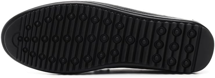 Mens Leather Slip-On Loafers Casual Shoes Soft Driving Moccasins Handmade Breathable Spring Summer Autumn Big Sizes Khaki & Black