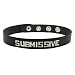 Spartacus Wordband Collar, Submissive, Black
