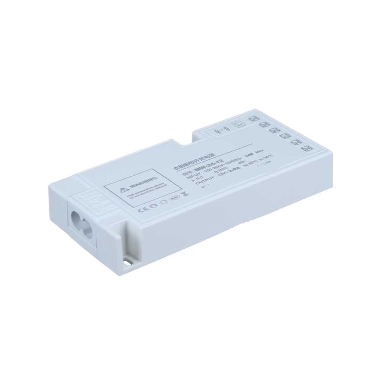 PWANUIGTE LED Wardrobe Cabinet Light Dedicated Power Supply 220 to 12V/24V with Transformer Interface Induction Switch(MW-24W-12V)