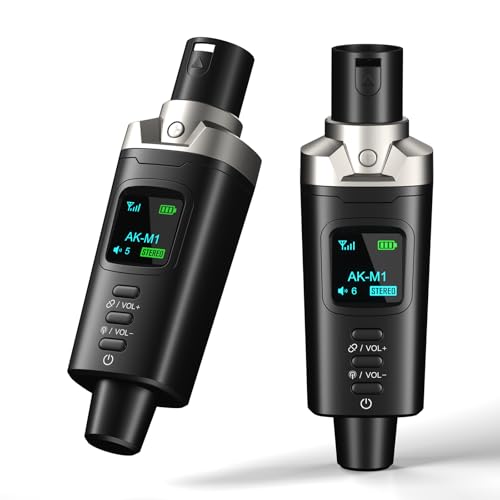 Aokeo AK-M1 XLR Bluetooth Receiver-High-Fidelity Wireless Audio Adapter,100ft Stable Connection,Stereo