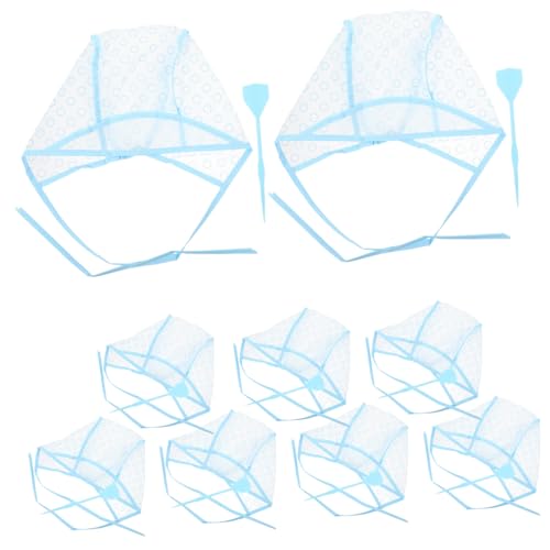 Beatifufu Hair Highlight Kit Cap Brush Tint Hair Dyeing Tool for Comfortable Fit Random Color