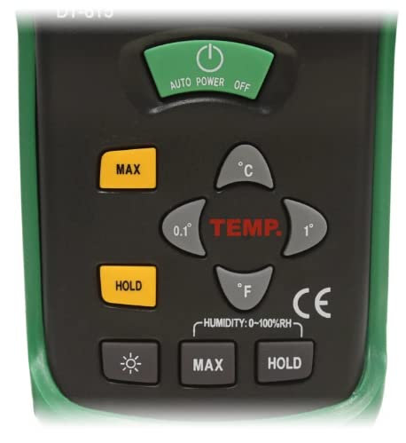 DT-615 ręczny przenośny termohigrometr przemysłowy miernik wilgotności powietrza tester temperatury zewnętrzny typ K