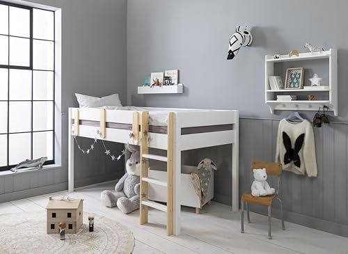 Noa and Nani Una Midsleeper Cabin Bed in Classic White