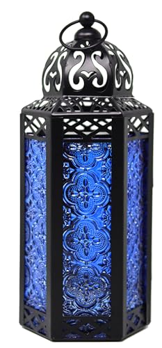 VELA LANTERNS Moroccan Candle Lantern Decorative Candle Holder Lamp for Indoor Outdoor Ramadan, Home Decor, Patio, Weddings