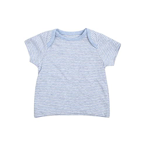 Image of Mothercare Unisex Envelope Neck Printed and Stripe Top Pack of 2 (206754931-P)