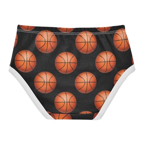 Joisal Toddlers Underwear Floral 2t Cotton Girl Panties Cute Flower Underpants Briefs Basketballs Black2