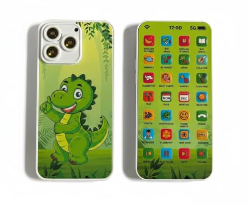 Image of Edu Phone Multi Language Learning Toy for Kids | Hindi&ENG Languages | 28 Learning Functions | Musical Educational Mobile Toy with Camera Sound & Flash | for Boys & Girls 2+ Years