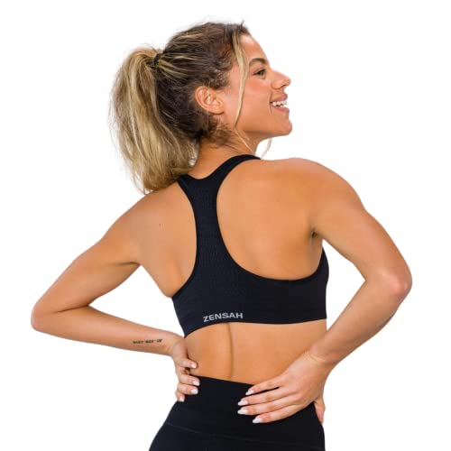 Zensah Seamless Sports Bra - Best Sports Bra for Running, Made in USA2