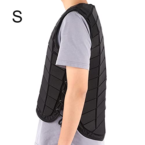 Horse Riding Vest, Equestrian Protective Black Vest Protector Durable And Sturdy Lightweight with Extended Padding for Adults Boys Girls Children for Unisex(S) - Image 3