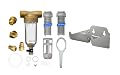 Waterdrop Spin Down Sediment Filter, Backwash Whole House Water Filter System for City/Well Water, 100 Micron+500 Micron and Waterdrop Spin Down Sediment Filter Bracket