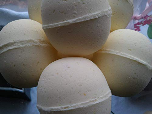 3 Orange Blossom and Honey Luxury Bath Bombs, Large, 5 oz Each, Made with Shea, Mango & Cocoa Butter, Ultra Moisturizing, Great for Dry Skin, All Skin Types. (Orange Blossom and Honey)