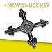 COLIBROX 4-Way Drill Press Chuck Key Universal Combination Hand 1/2