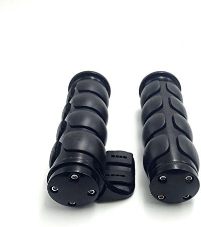 XKMT- - Empuñaduras de goma negras de 1 pulgada y 0.984 in compatible con Harley Davidson Softail Fat Boy FLSTF Kawasaki Vulcan Suzuki Intruder XKMT- - Empuñaduras de goma negras de 1 pulgada y 0.984 in compatible con Harley Davidson Softail Fat Boy FLSTF Kawasaki Vulcan Suzuki Intruder