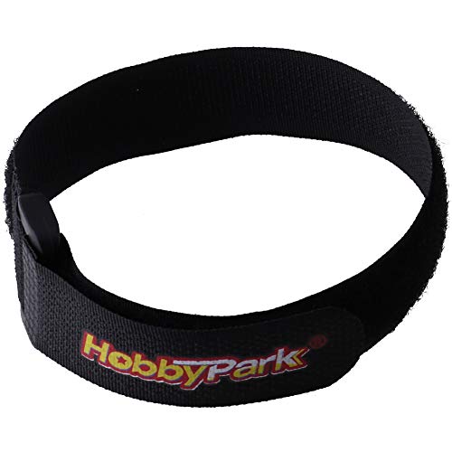 Hobbypark 20x300mm RC Battery Straps Cable Straps Reusable Fastening Staps Securing Straps Hook Loop Cinch Cable Ties Down Wraps Adjustable Cinch Straps (6PCS)
