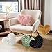 16 Inch Pink Heart Pillow Decorative Throw Pillows, Heart Shaped Soft Fluffy Faux Fur Cute Pillows for Women Valentine Anniversary Couch Bed Bedroom Room Home Decor Aesthetic (1, Pink, Medium-16