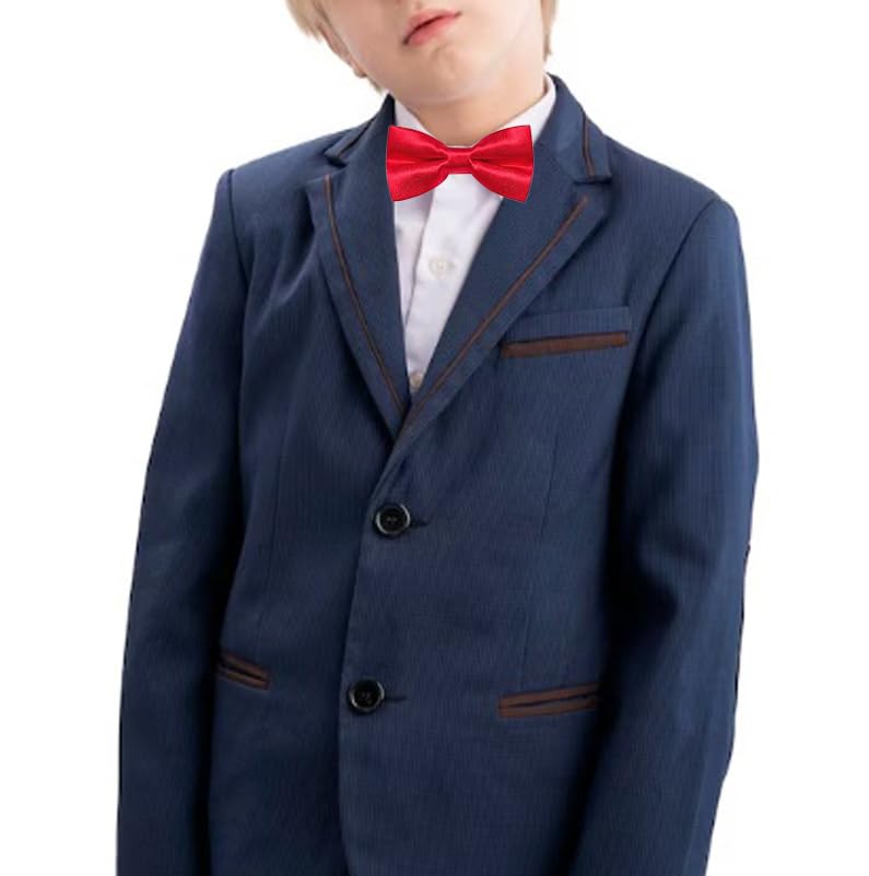 Sorellaz Men & Boy (DAD & SON) Satin Bowtie Combo (SRLZ/PPPQ-BM) (Men & Boy Bow Red) 1
