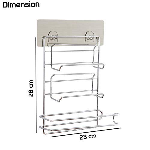 HOKIPO Magic Sticker Series Self Adhesive Kitchen Tissue Paper Towel Holder (AR-2104) 4