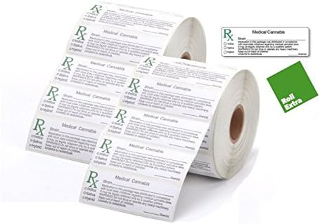 Roll Extra 500X RX MEDICAL LABELS (made stickers labels for squeeze pop ...