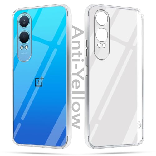 Image of Jkobi Lifetime Anti-Yellow Clear Back Cover Case for OnePlus Nord CE 4 Lite (Sleek Hard Crystal | Shockproof and Camera Protection)