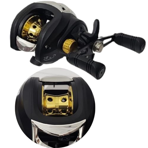 CARRETILHA DE PESCA ESPORTIVA, DRAG AK 200 6 KG 19 ROLAMENTOS AK200 DIREITA AZUL OU AMARELO, CARRETE