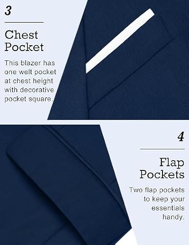 COOFANDY Men's Slim Fit Casual Blazers Lightweight Sport Coats One Button Suit Jackets