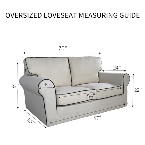 Image of PureFit Reversible Quilted Sofa Cover, Water Resistant Slipcover Furniture Protector, Washable Couch Cover with Non Slip and Elastic Straps for Kids, Dogs, Pets (Oversized Loveseat, Gray /Light Gray)