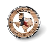 Evans1nism Texas Stars Pins Pack Nation's Hauptstadt Pins für Rucksäcke, Stadtname, Anstecknadel, Standortabzeichen, Anstecknadeln, personalisierte Reisabzeichen, Brosche für Freunde, Kleidung, Dekor,