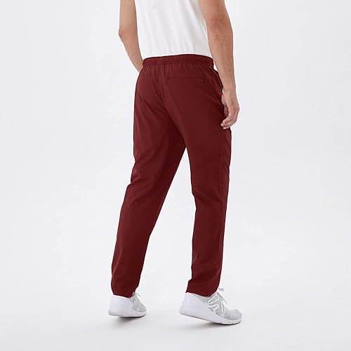 Miniatura 2 de Rapoo Pantalones ligeros para hombre con bolsillos con cremallera, secado rápido, pantalones deportivos de viaje para entrenamiento