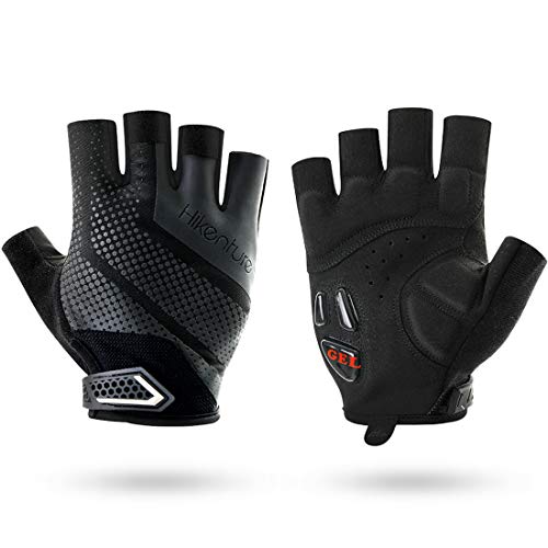 Hikenture Cycling Gloves for Men and Women with Shockproof Gel Pad Half Finger
