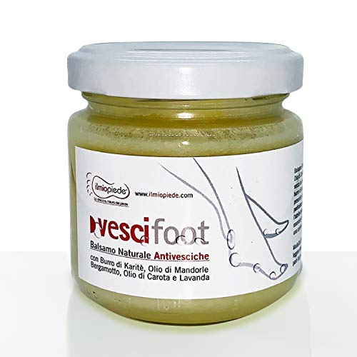 Vescifoot Balsamo Naturale Antivesciche con Burro di Karitè, Olio di Mandorle. 90 ml