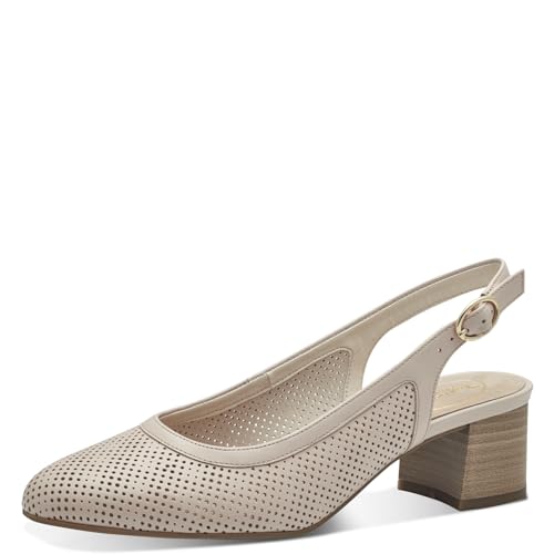 Tamaris Comfort Damen Slingpumps aus Leder Elegant, Rosa (Old Rose), 40 EU