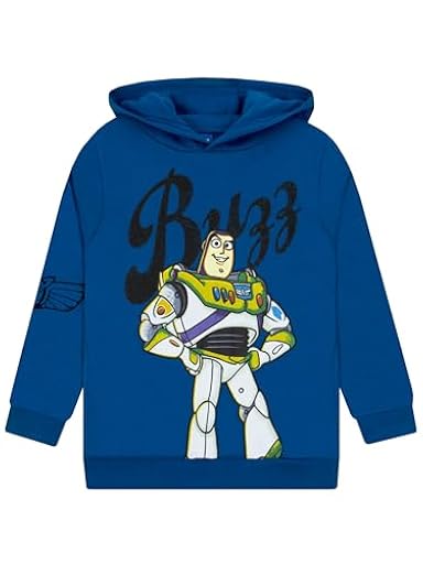 Disney Sudadera Infantil Pixar Toy Story, Sudadera de Buzz Lightyear para niño, Sudadera con Capucha de algodón Suave, Azul 6-7 años | Ya disponible en tu tienda friki favorita! En mundofriki.es!