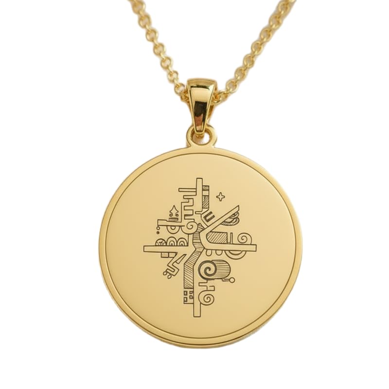 Collier pendentif géométrique anti-ternissement argent 925 doré LKBEADS