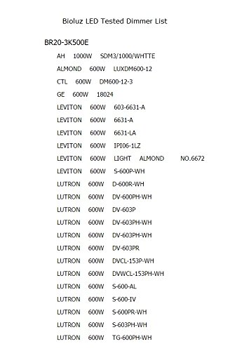 Bioluz Led Br20 Led Bulb 3000K Bright Soft White 6W=50 Watt Replacement 90 Cri 540 Lumen Indoor/Outdoor Ul Listed Cec Title 20 Compliant (Pack Of 20) #TOP4