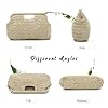 EVEOUT Straw Clutch for Women Summer Boho Raffia Beach Purse Bag Holiday Woven Tote Handbag for Work Wedding Party #3