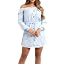 Blue Cargo Mini Dress
