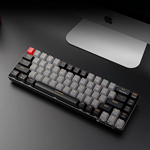 Image of Qisan Mechanical Gaming Keyboard, Dual Mode 2.4G /BT Wireless, 60% Layout, US Layout, Blue Switch, 68 Keys, Computer Keyboard, Gaming Pc, Wireless Gaming Keyboard